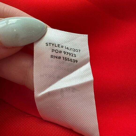 Lulu's Miss Punctuality red open-front blazer jacket size M - Picture 8 of 11